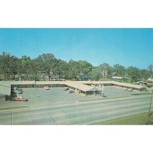 Postcard A-OK Motel Broken Bow Oklahoma Vintage Chrome Unposted 1939-1970s